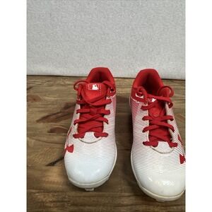 Under Armour Kids Red and White Cleats